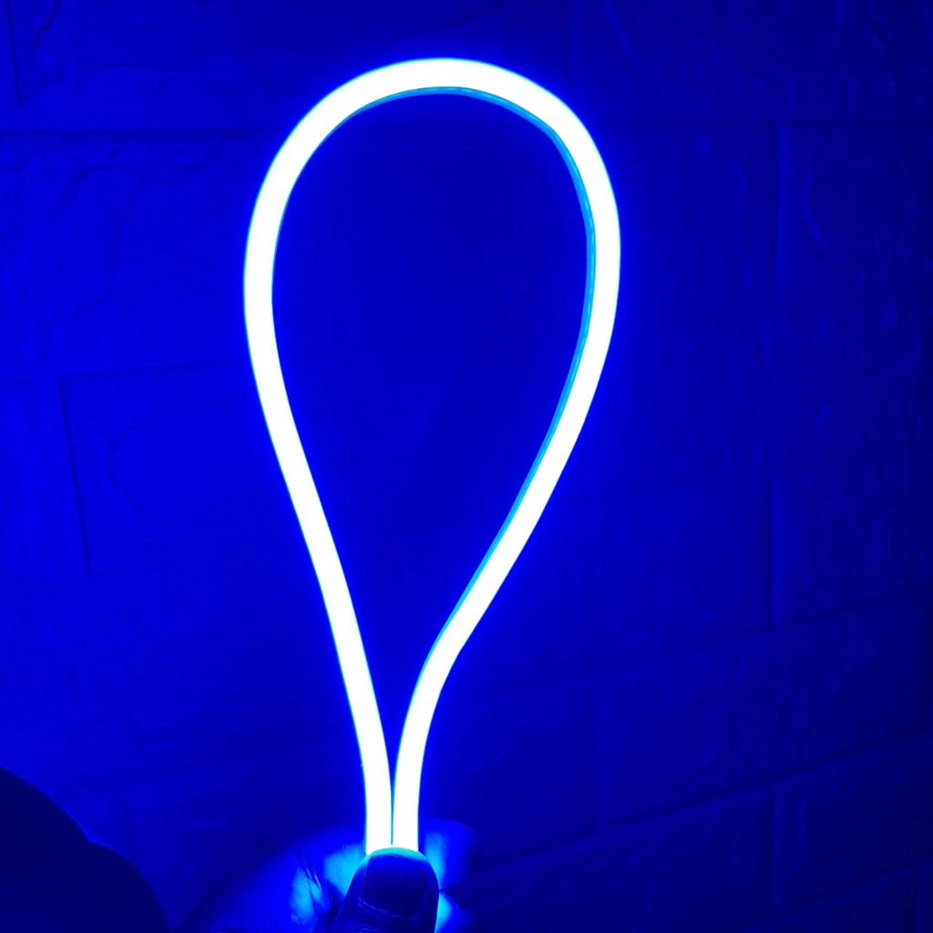 LED alis eagle eyes drl motor led alis motor mobil warna 12volt model pipih bukan bulat Panjang 30 Cm-Biru