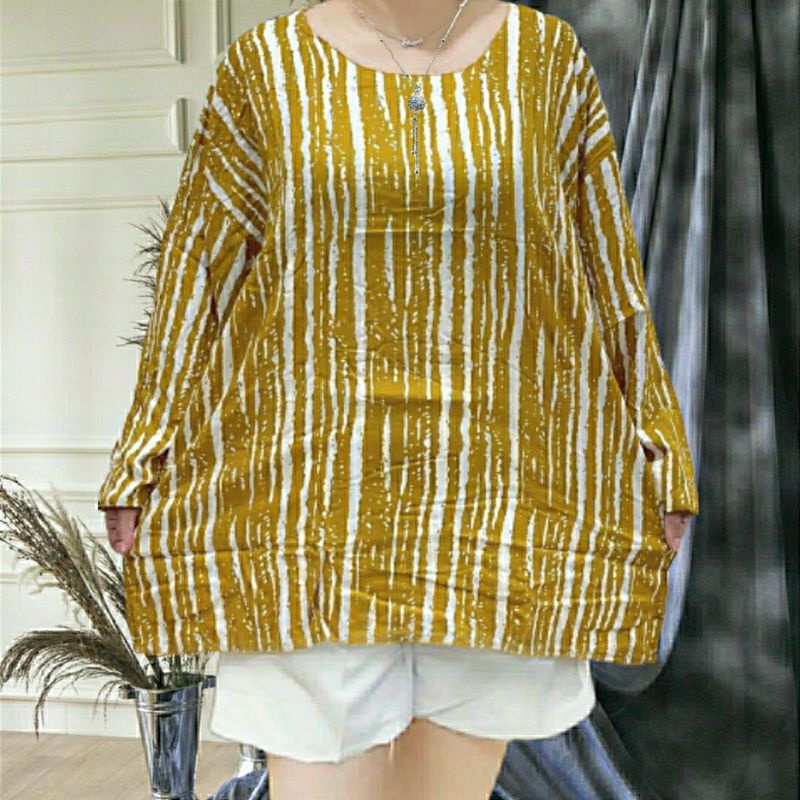 baju jumbo lengan panjang big size atasan lengan/tangan panjang jumbo wanita bahan rayon good quality