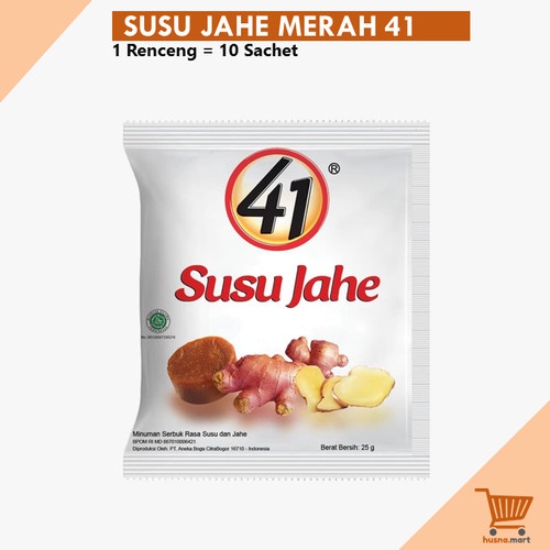 

Jahe 41 Susu Jahe Instant Kemasan isi 10 Sachet Rencengan / Minuman Bubuk Jahe Susu 41 RENCENGAN original