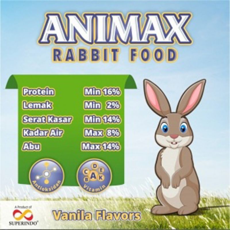 GPSS- Pelet Makanan Kelinci ANIMAX Pelet Kelinci Animax / Pakan Kelinci Animax / Pelet Kelinci Vital Rabbit / Pakan Kelinci Vital Rabbit / Makanan Kelinci / Rumput Hay Timonthy / Kelinci Hias / Kelinci Holland Lop / Kelinci Anggora Lokal / Kelinci Angora