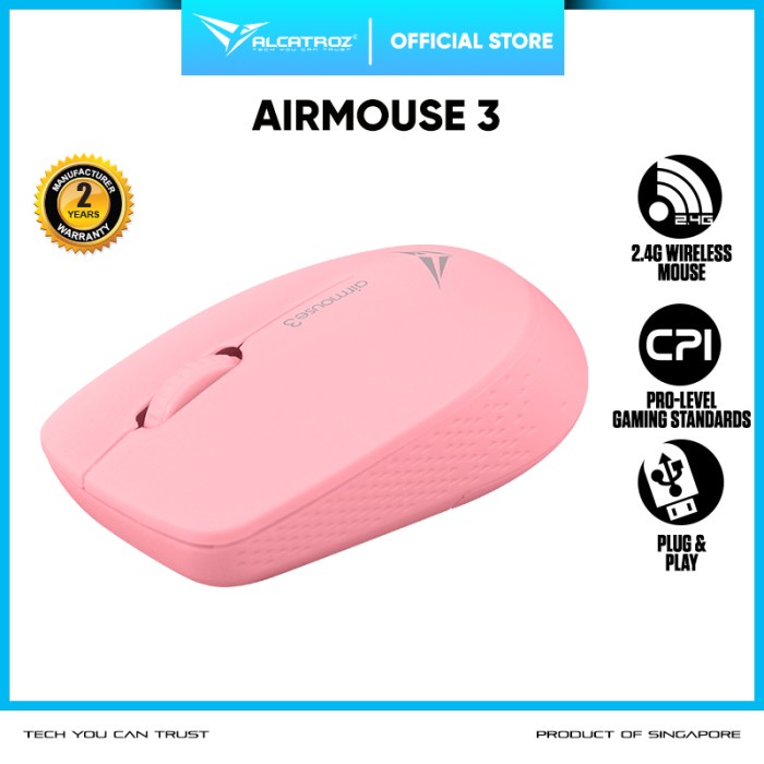 Alcatroz AirMouse 3 Wireless 2.4G Hi Definition Optical Mouse 1200CPI
