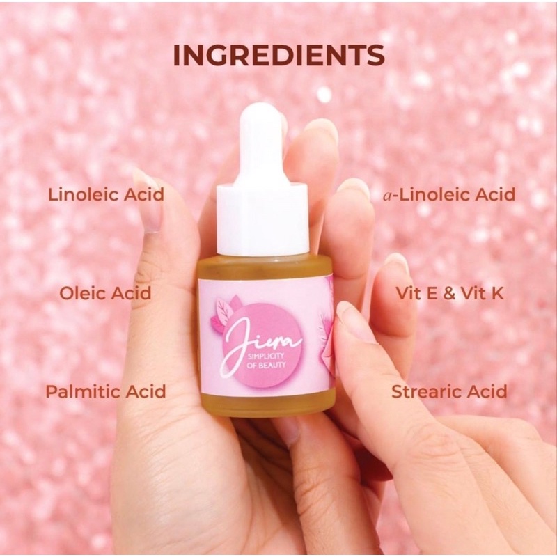 [READY] JIERA LIP SERUM NATURAL LIP SERUM Pinkies Pelembab Pencerah Pemerah Bibir Original 10ml 20ml