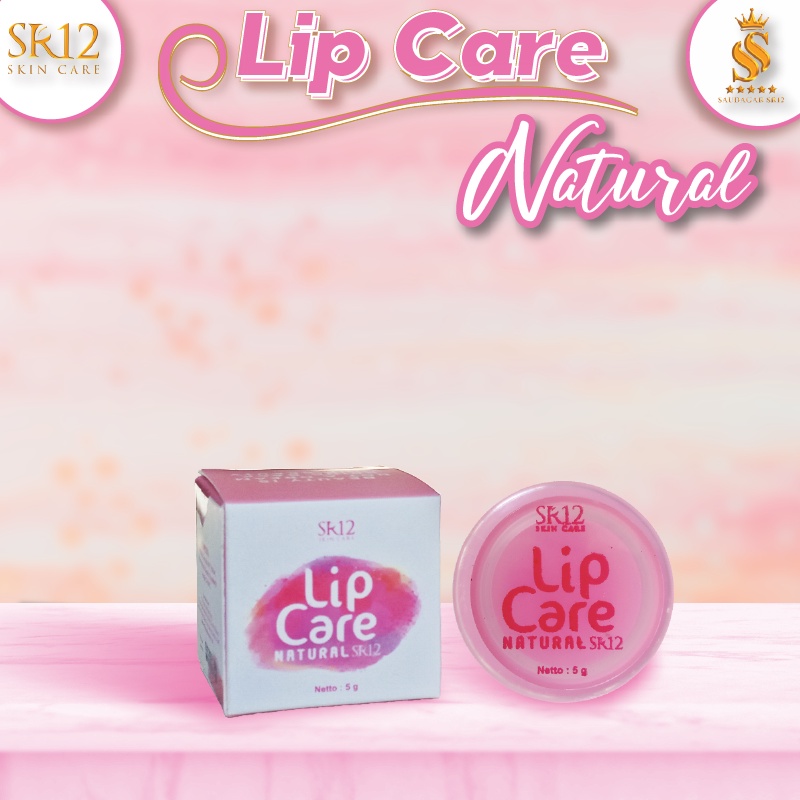 LIP CARE NATURAL SR12 / LIP BALM / VITAMIN BIBIR PINK / PEMERAH BIBIR PRIA / PELEMBAB ALAMI BIBIR HITAM / bpom / saudagarsr12