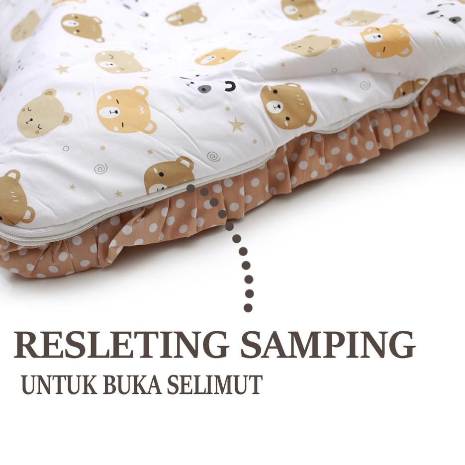 ☻ KASUR BAYI SLEEPINGBAG  DENGAN SELIMUT TOPI BAHAN TEBAL DAN LEMBUT ??