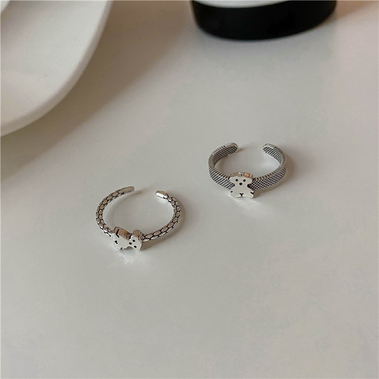 Cincin Model Terbuka Desain Beruang Untuk Fashion