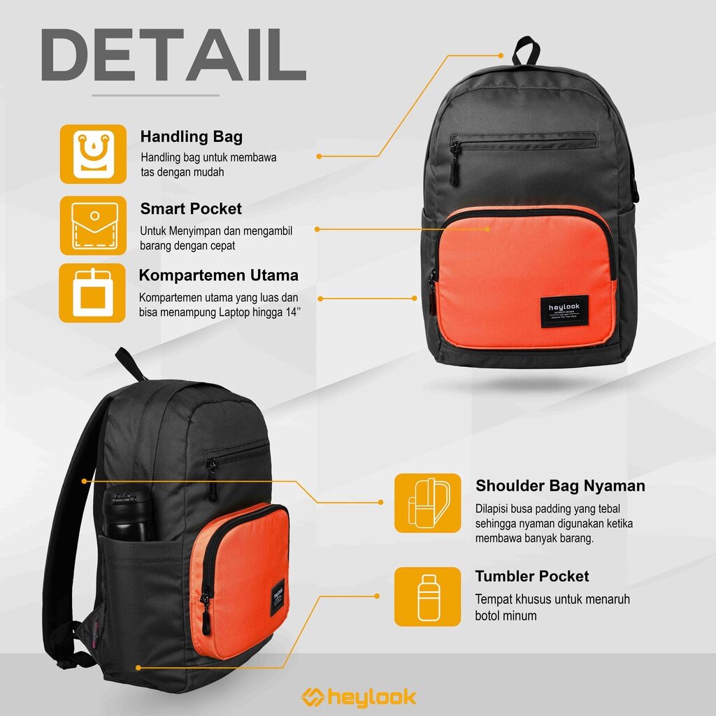 Tas Ransel Punggung Pria Wanita Tas Ransel Cewek Backpack Laptop Sekolah Kuliah Tas Outdoor Ada Slot Botol