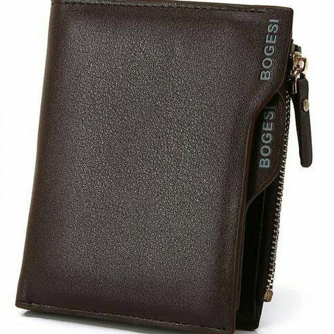 Dompet Bogesi Kulit Pria Short Paragraph Leather Wallet