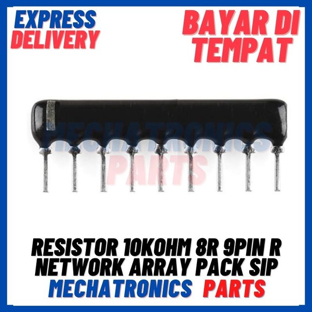 [PAS-9416] RESISTOR 10KOHM 8R 9PIN R NETWORK ARRAY PACK SIP