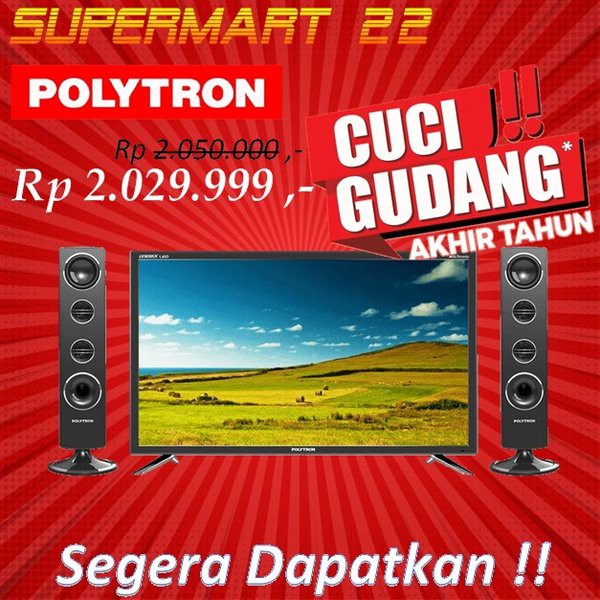 Miliki TV LED 32 Inch Polytron PLD 32T7511 Tower Cinemax Limited