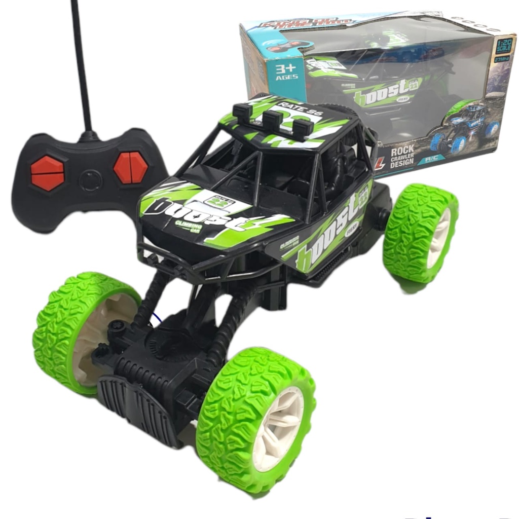 Mobil Remote Control Offroad Ban Karet Rc Car Jeep Rock Crawler Boost Monster