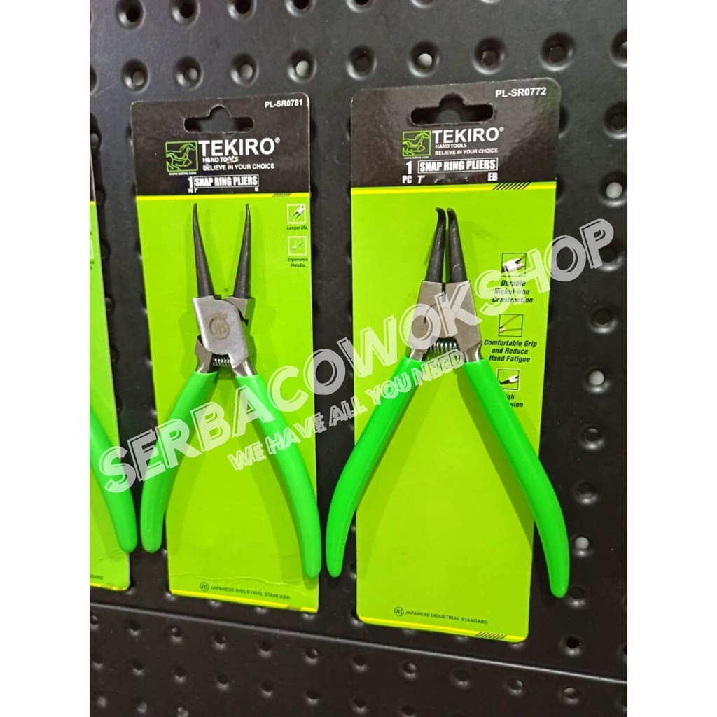 Tekiro Paket Tang Spie Snap Ring 7 Inch BTE BTI STE STI Isi 4 Termurah Berkualitas