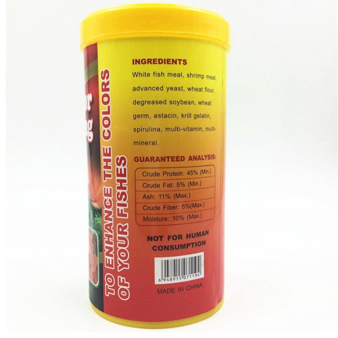 100ml Color Enhancing Flakes Pakan Ikan