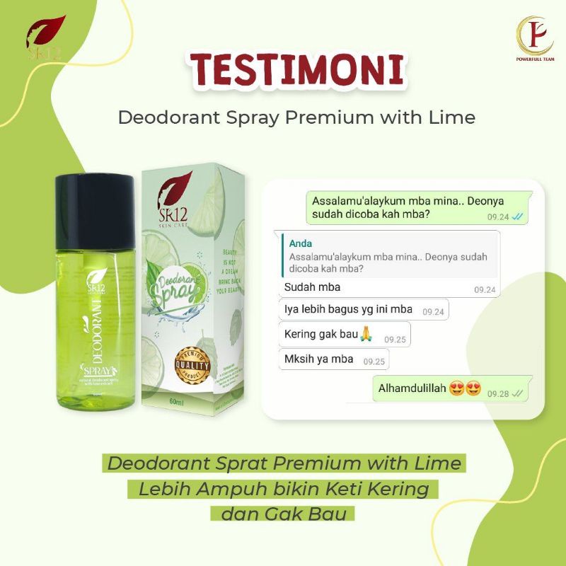Deodorant Best Seller SR12 Penghilang Bau Badan Non Alcohol Original BPOM Premium Best Seller Terbaik