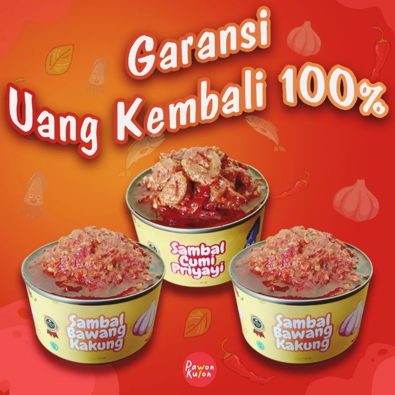 

Sambal pawonkulon - Set Sambal 3 Varian Sambel Cumi Priyayi - Bawang Kakung