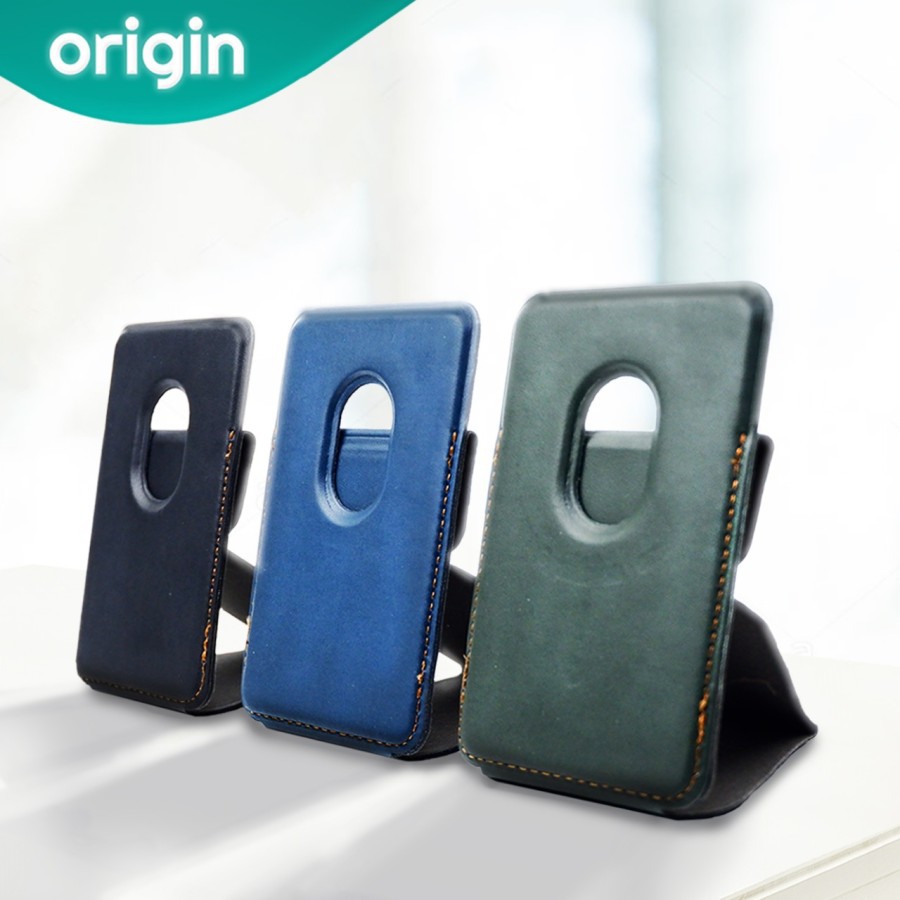 ORIGIN Universal Premium Magnetic Smartphone Stand / Phone Card Holder - Signature Green