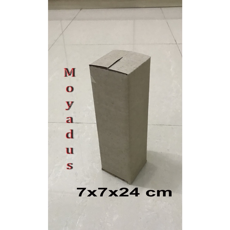 

kardus/karton/box uk. 7x7x24 cm untuk packing, singlewall polos
