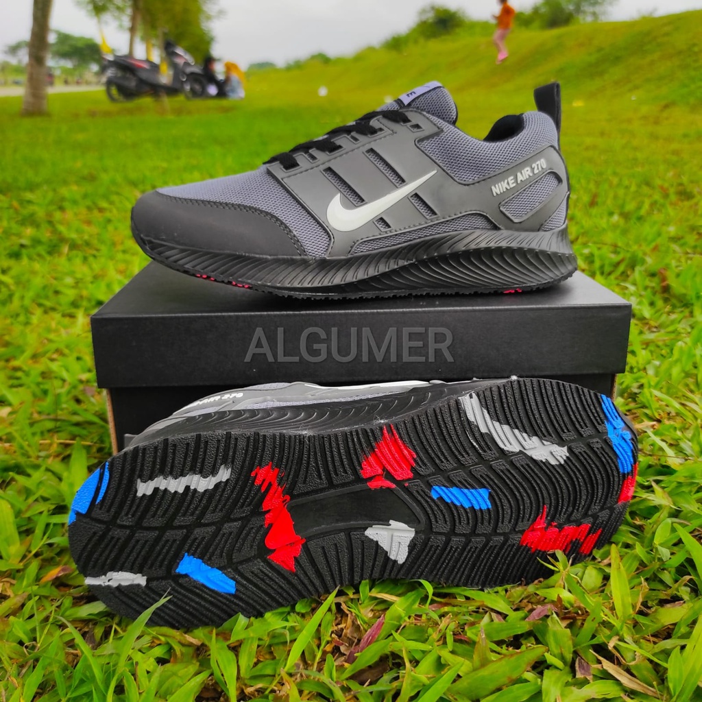 SEPATU PRIA DAN WANITA NIK AIR270 GREY WHITE  ,SEPATU SANTAI COUPLE , SEPATU OLAHRAGA , SEPATU KERJA, SEPATU SEKOLAH , SEPATU HITAM , SEPATU NAVY , SEPATU FULL BLACK , SEPATU LARI , SEPATU SENAM , SEPATU GOES , SEPATU GYM , SNEAKERS PRIA DAN WANITA