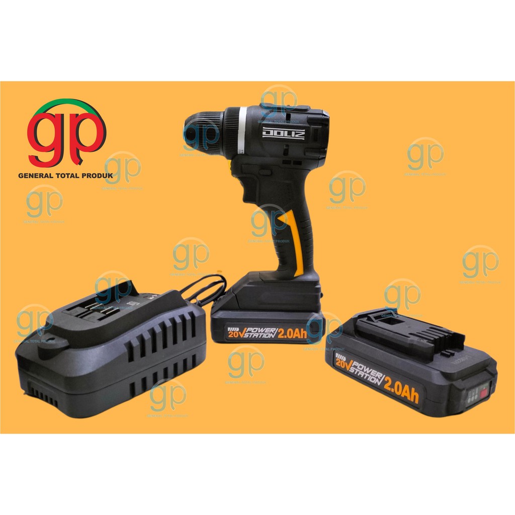 DOLIZ BD637 MESIN BOR BATERAI BD 637 CORDLESS BRUSHLESS DRILL 10MM 20V