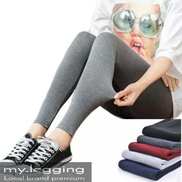  Legging  panjang bahan kaos standar jumbo  murah  premium 