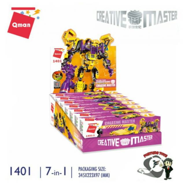 Lego Qman 1401 Robot Konstruksi Creative Master (Ecer)