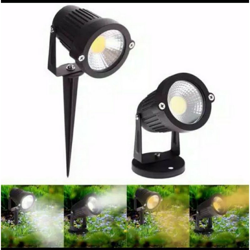 Lampu taman tancap COB outdoor &amp; indoor 5 watt