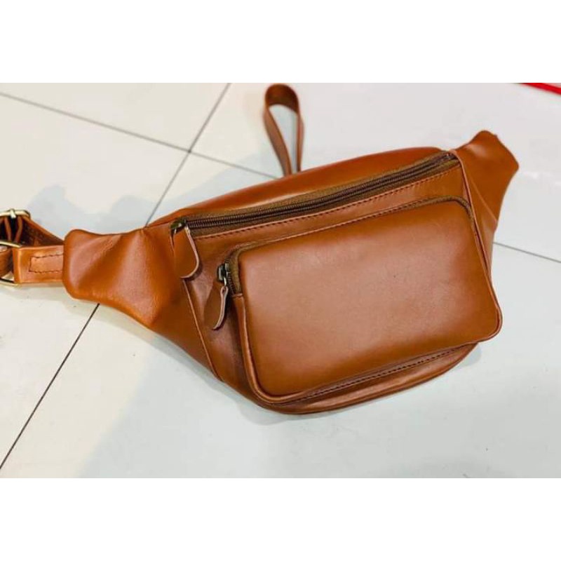 Tas Kulit Pinggang Asli Kulit sapi