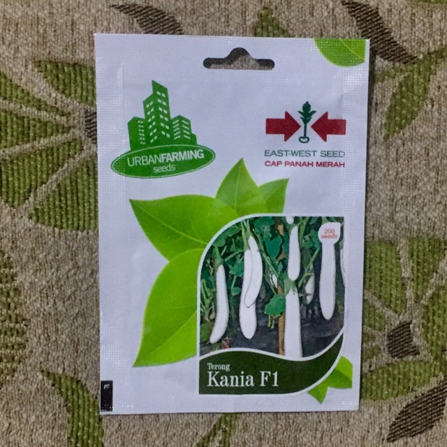 Benih Terong Putih Kania cap Panah Merah PPouch kemasan asli