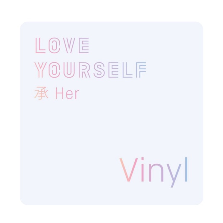 OFFICIAL BTS VINYL LOVE YOURSELF HER ALBUM