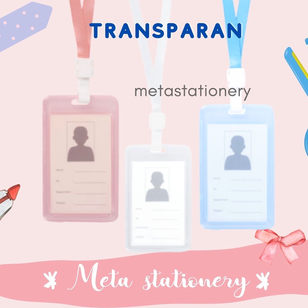

Name Tag / Tanda Pengenal / Gantungan Kartu Nama Transparan Joyko