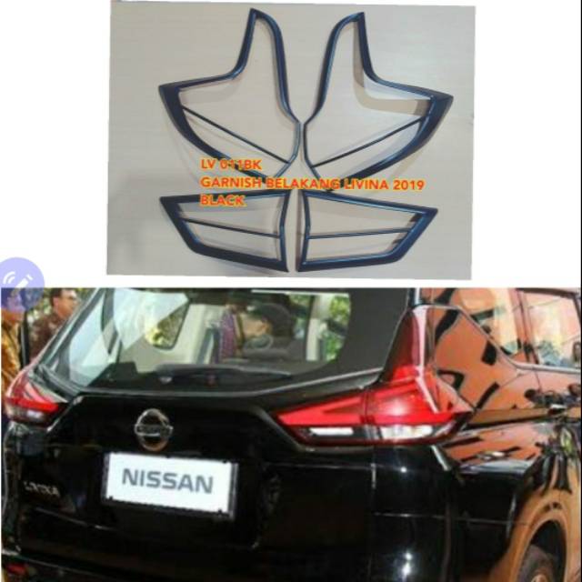 Garnish lampu hitam doff lampu belakang ALL NEW LIVINA Garnish lampu hitam doff lampu belakang ALL NEW LIVINA