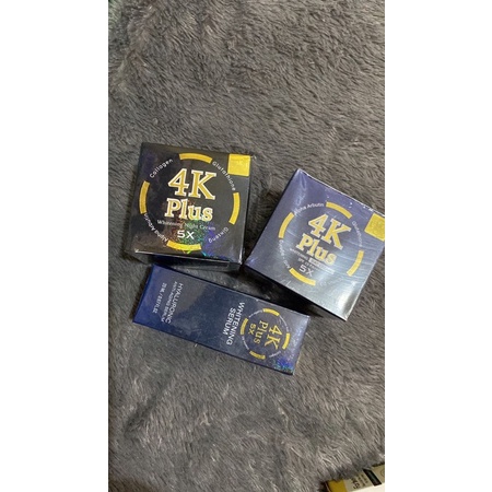 4K plus cream whitening serum dan bb cream