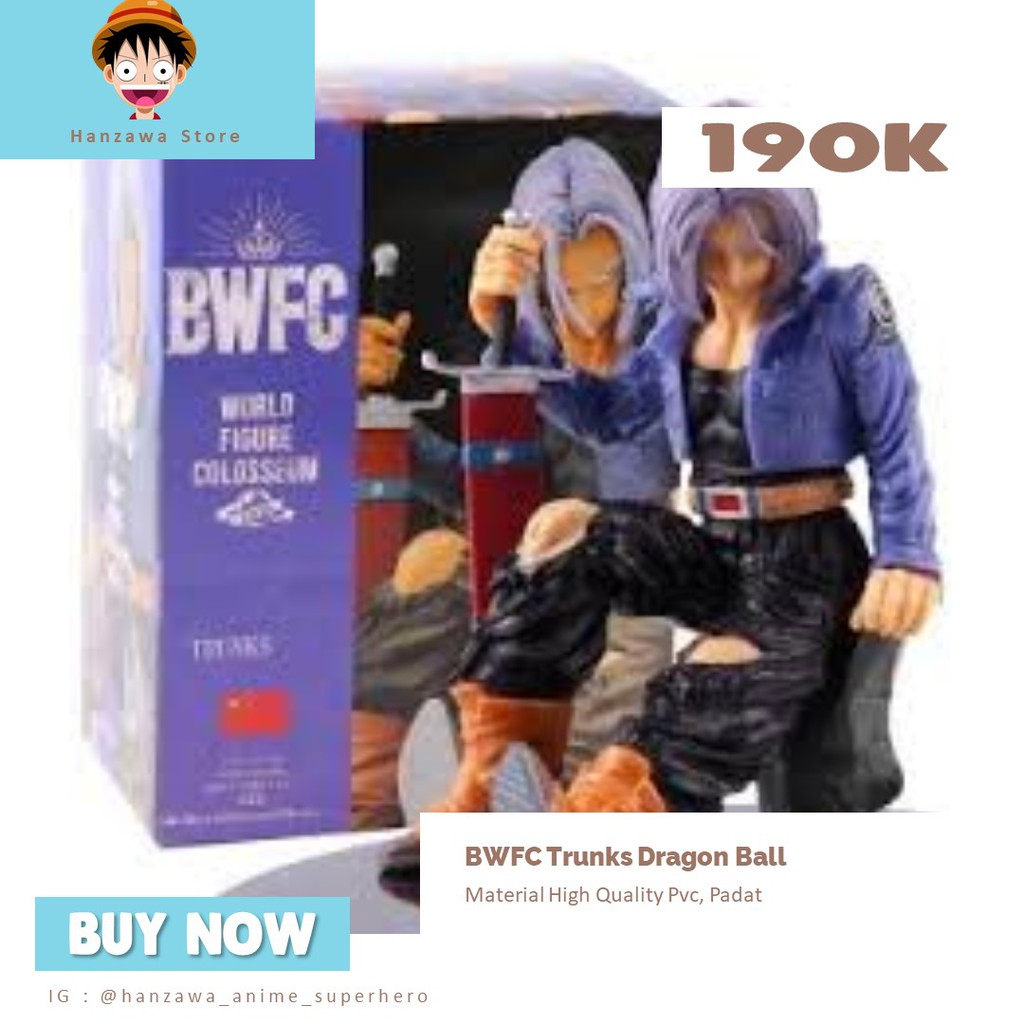 BWFC TRUNKS Dragon Ball Saiyan RECAST - Anime Action Figure / Figur / Miniatur / Miniature - Mainan
