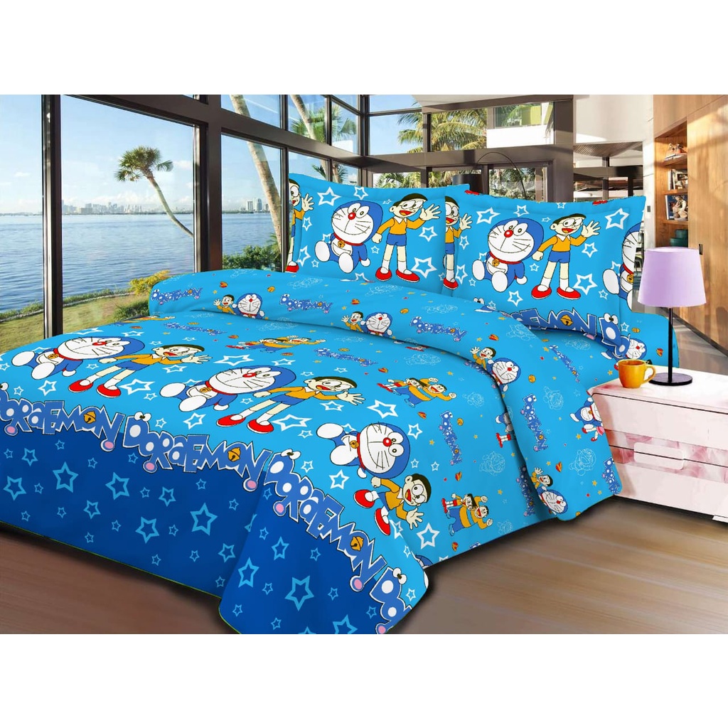 [BAYAR DI TEMPAT] Sprei karakter 3D termurah moif kuda poni ukuran 180X200 anti luntur kualitas terbaik mirip sprei bonita satu set dengan sarung bantal tidur dan sarung bantal guling