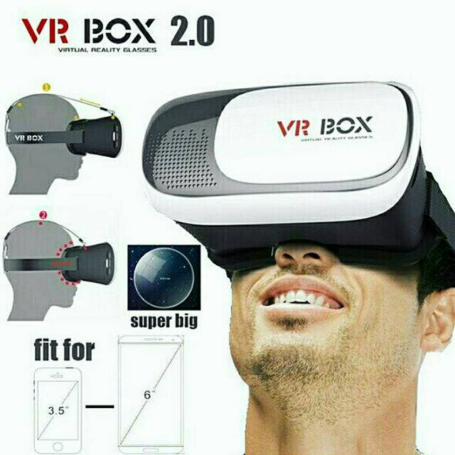 Vr box  2.0 3D. Video game movie.