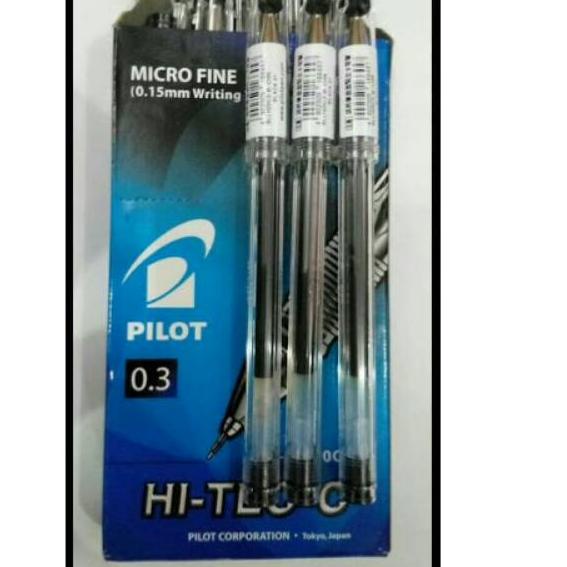 

Flash Sale Pulpen Hitec Pilot 0,3 mm Hitam/Biru Hi-Tec-C Micro Fine Harga / Pcs ホ