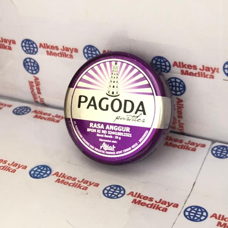 

Pagoda Pastiles Rasa Anggur 20gr - Permen Pelega Tenggorokan