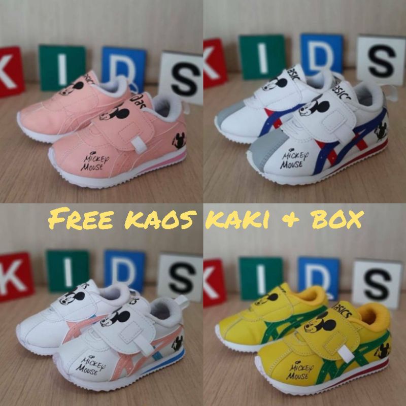 SEPATU ANAK PEREMPUAN / SEPATU ANAK LAKI LAKI MOTIF MICKEY MOUSE USIA 12345678