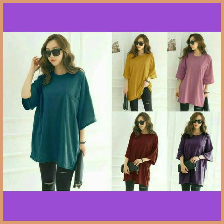 ATASAN TOP JUMBO/KAOS BIG SIZE/KAOS OVERSIZE/KAOS CASUAL KOREAN STYLE