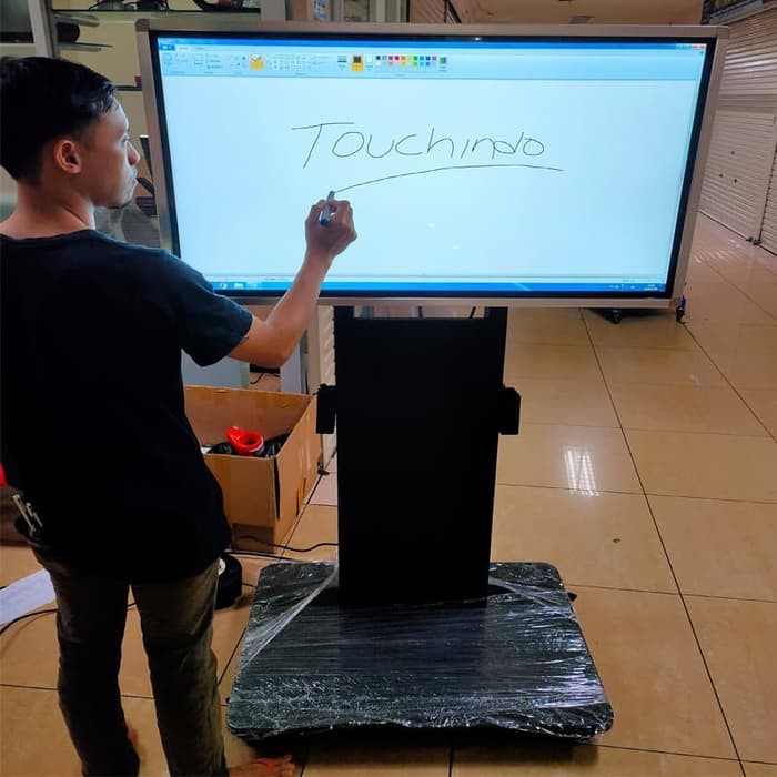 Digital Display AIO PC Touchscreen 43 Inch Standing 90 Derajat