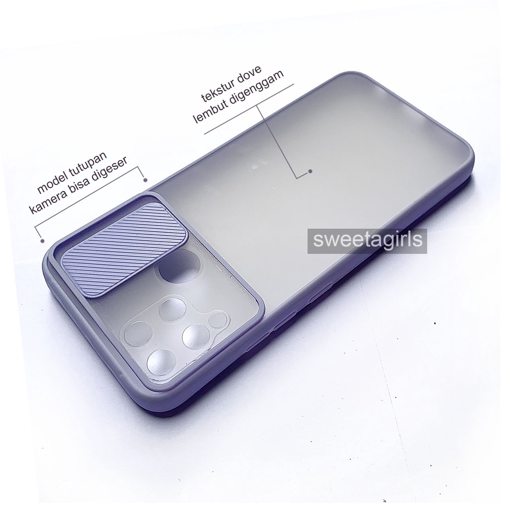 Aero Dove Slide Case Protection - Realme C15 ( bisa dipakai untuk Realme C25  ) - sweetacase.id - Camera Geser - Casing Model Kamera Bisa Buka Tutup - Casing Realme - Kesing - Case