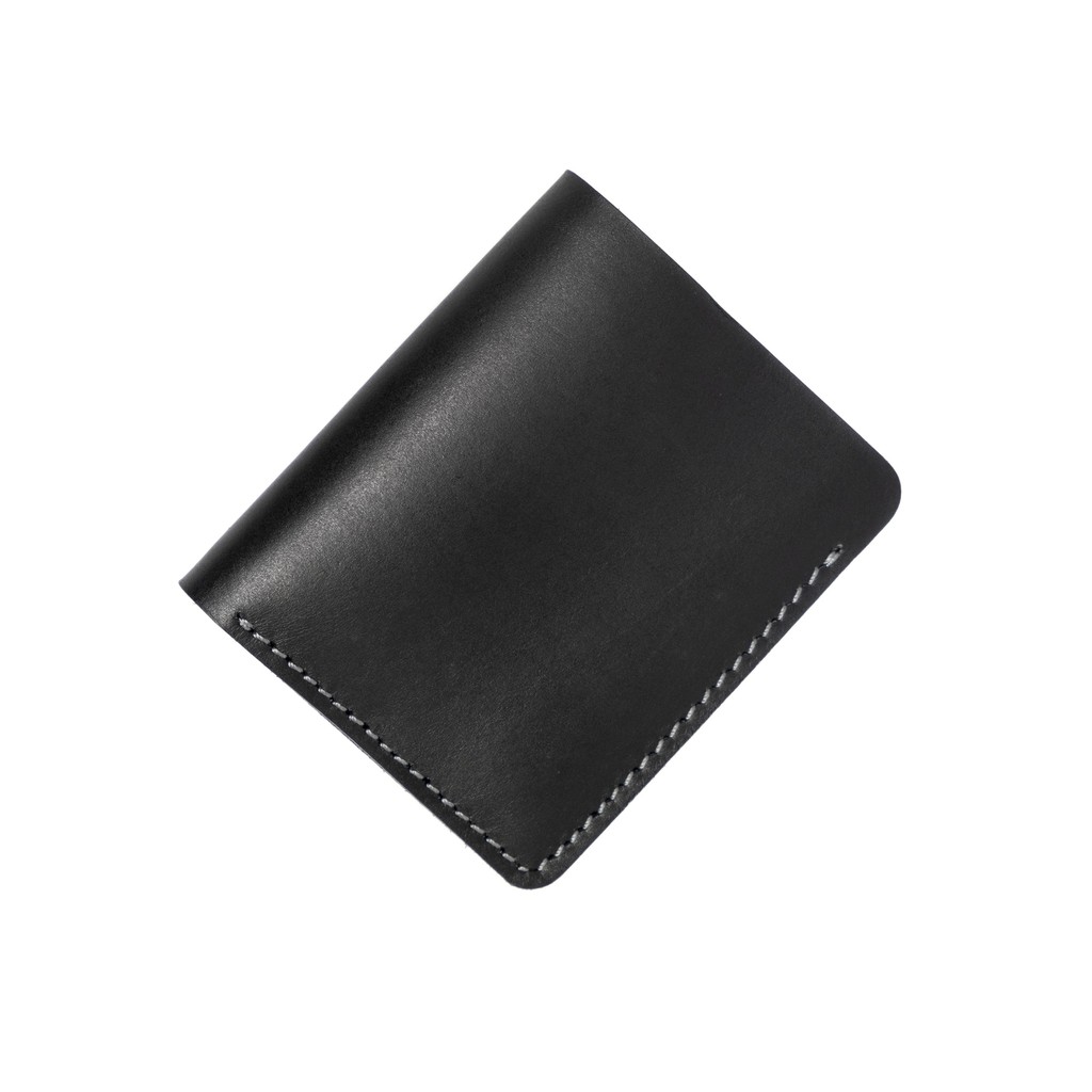 dompet pria kulit sapi asli bifold wallet card wallet hitam - PHWL1035