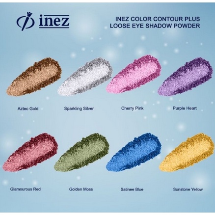 INEZ COLOR CONTOUR PLUS - LOOSE EYESHADOW POWDER