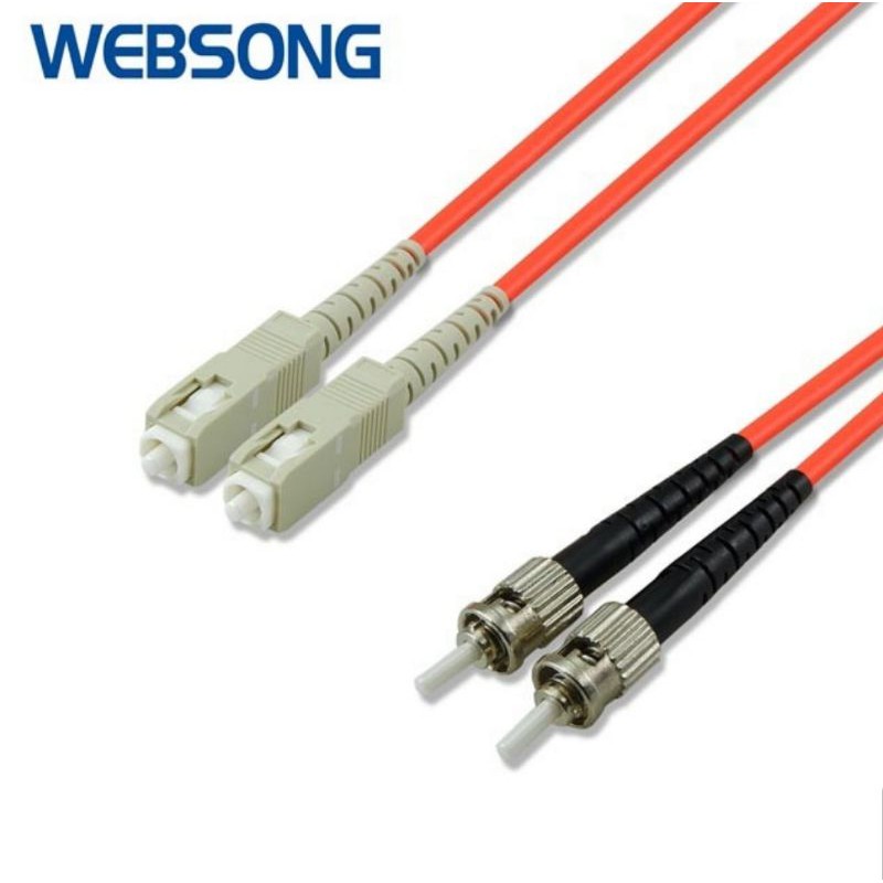 Kabel Fiber Optic Patch Cord SC to ST Duplex Multimode 3M 15M WEBSONG