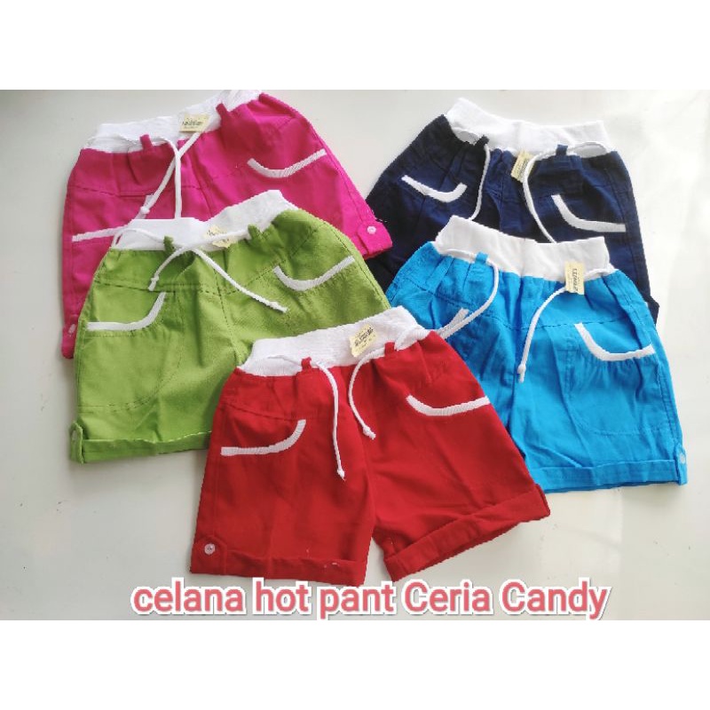 celana Polos Anak Usia 2-4 Tahun Hot Pant Candy Cerah
