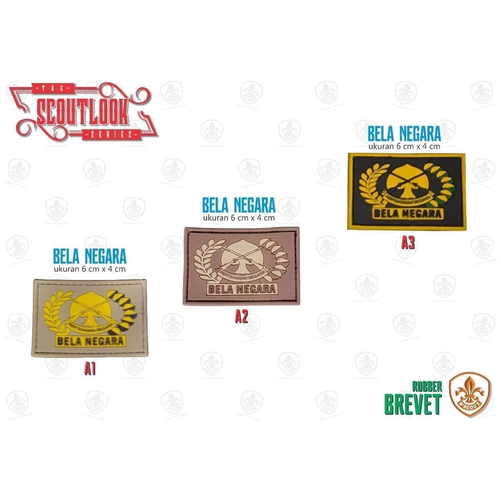 Bscout Scoutlook- Rubber Badge Belanegara Pramuka