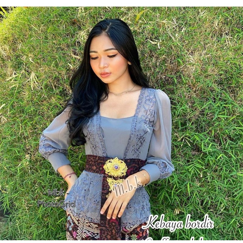 SALE KEBAYA JADI KEBAYA BALI KEBAYA BORDIR MOSCREPE | KEBAYA ENCIM