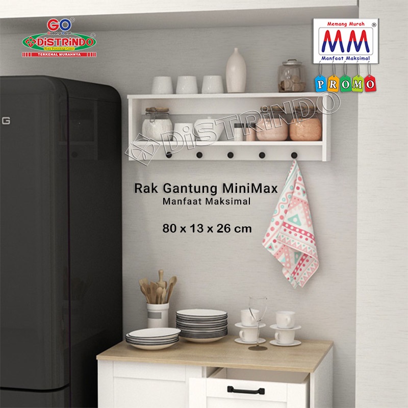 DISTRINDO Rak Dinding Minimalis / Rak Dapur Kitchen Set