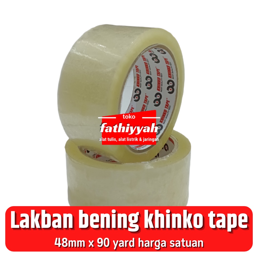

lakban bening 2 inch khinko tape 48mm x 90 yard