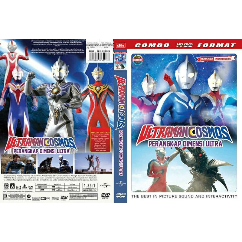 dvd Ultraman Cosmos Perangkap Dimensi Ultra {OD DTS R1} {Fantasy, Action}.