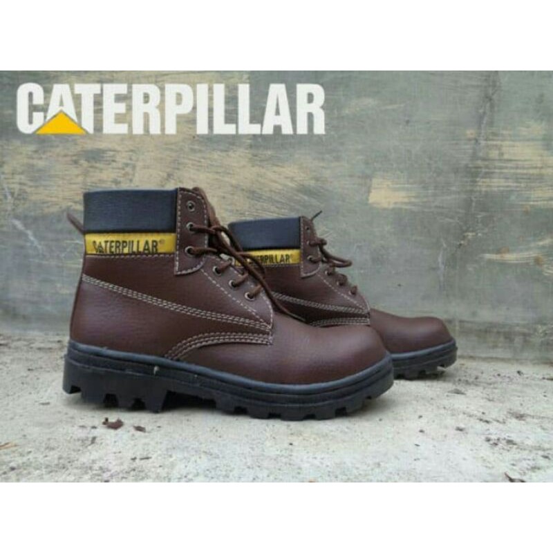 safety shoes sepatu safety caterpillar bromo bahan licin